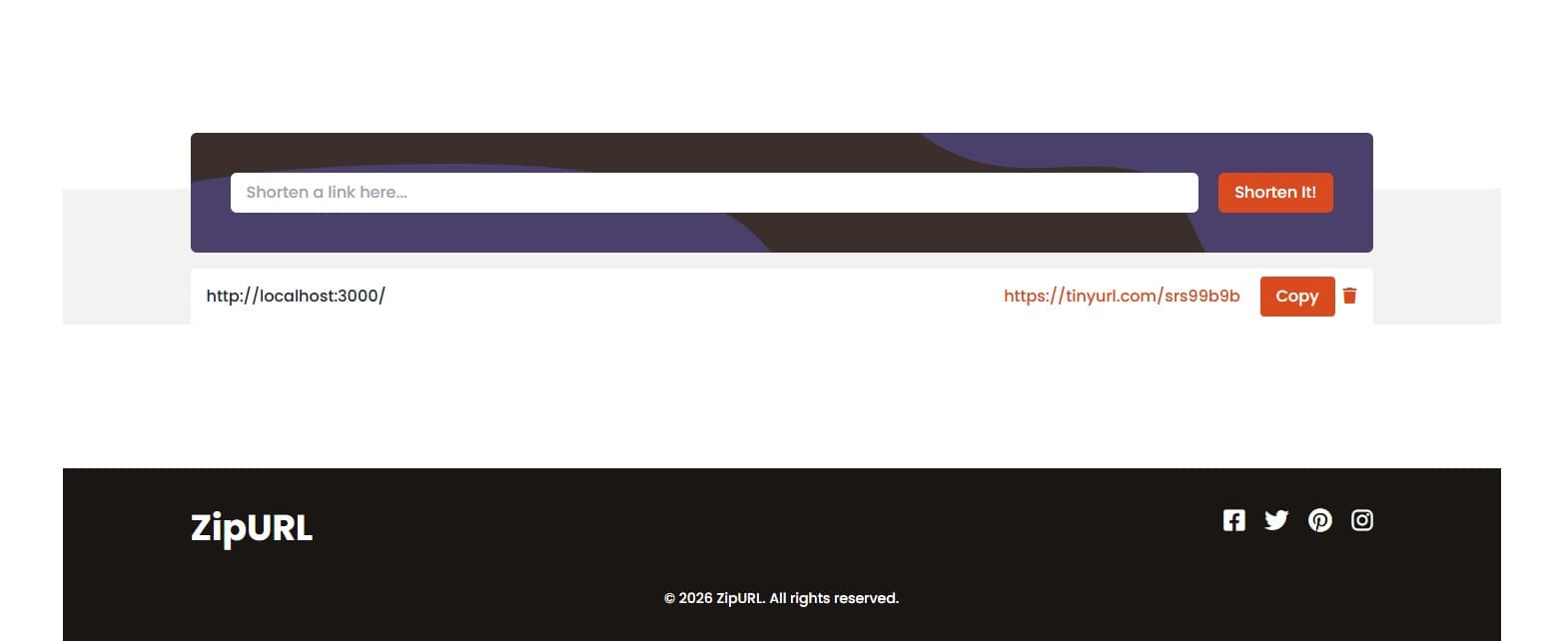 ZipURL – Short URL Generator & Link Shortener | Next.js Bitly Alternative (SSR)